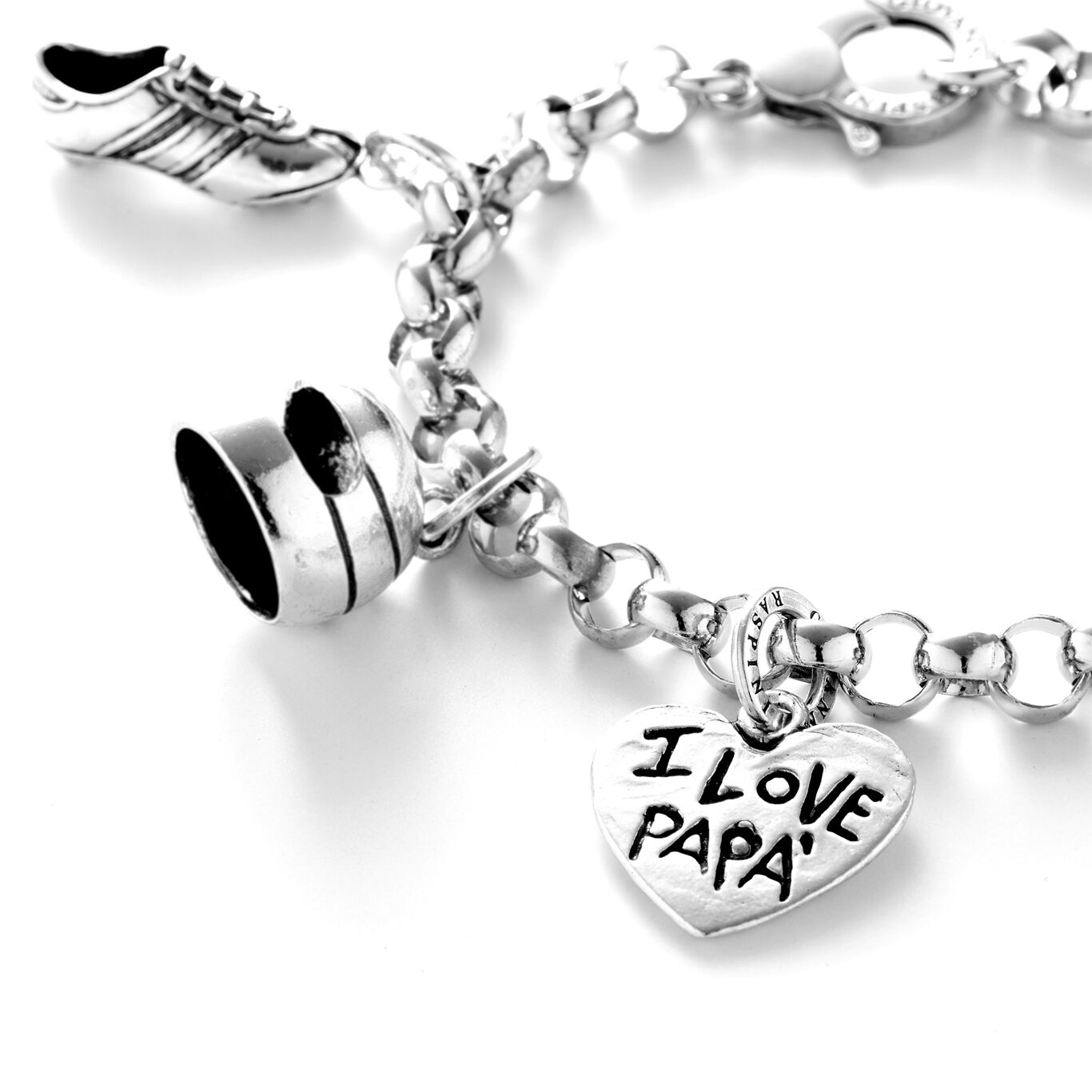 Charms Giovanni Raspini Angeli E Cuori Charm I Love Papa'