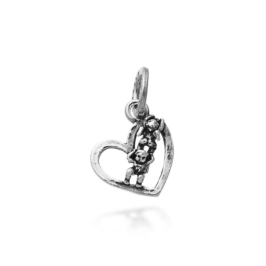 Charms Giovanni Raspini Charm Cuore Angeli Acrobati