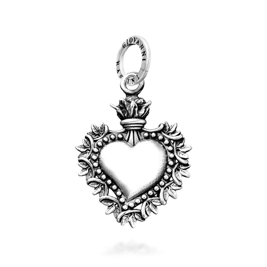 Charms Giovanni Raspini Charm Cuore Votivo Foglie