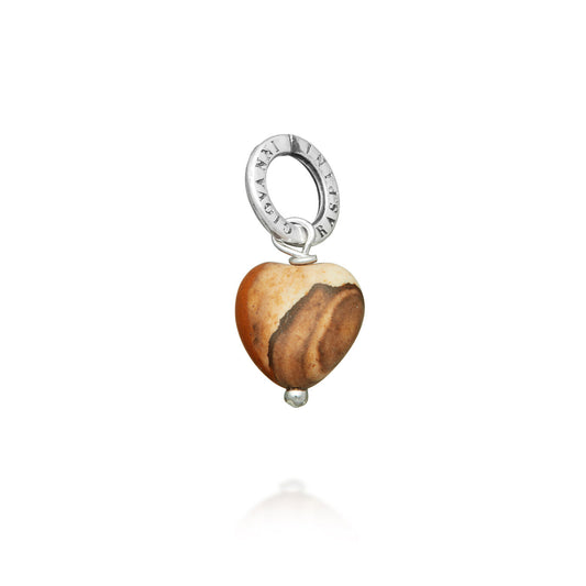 Charms Giovanni Raspini Charm Cuore Pietra Paesina