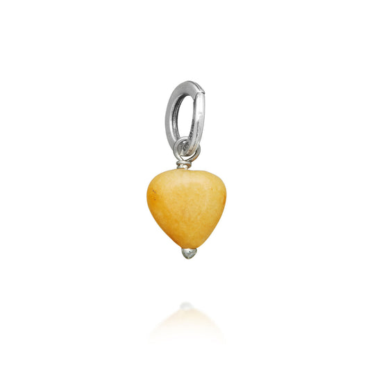 Charms Giovanni Raspini Charm Cuore Avventurina Gialla