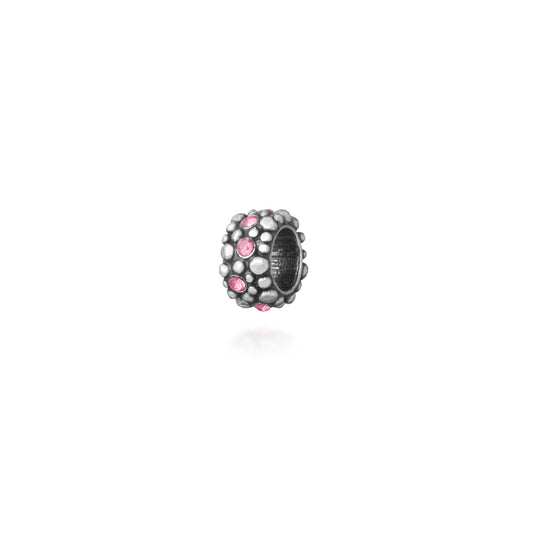 Charms Giovanni Raspini Charm Roulette Bead Crystal Rosa