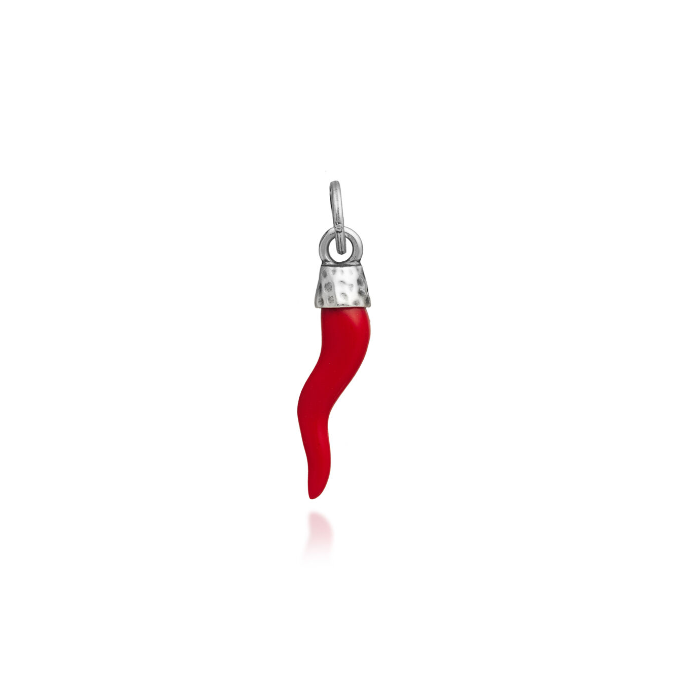 Charms Giovanni Raspini Charm Corno Corallo Rosso Martellato