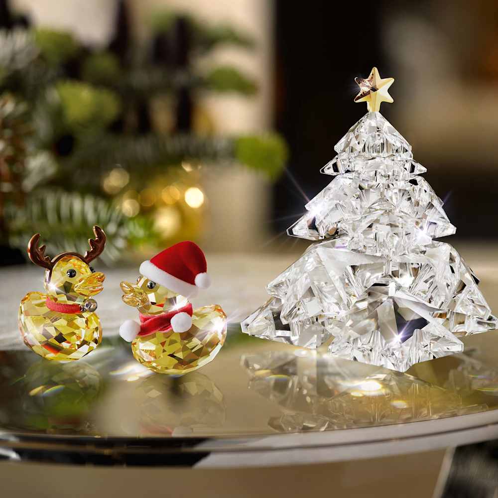 Decorazioni Natalizie Swarovski Albero Di Natale Stella Scintillante