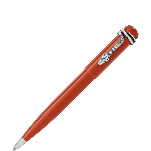Penna a Sfera Montblanc Heritage Rouge E Noir Penna In Resina Corallo