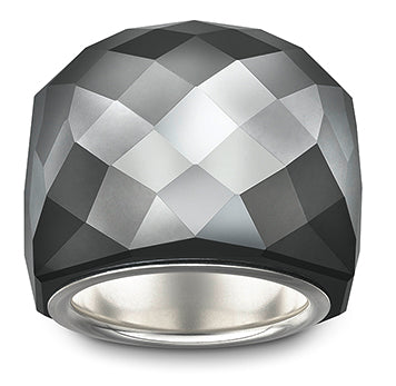 Anello Swarovski Nirvana Old Jet - Misura 52