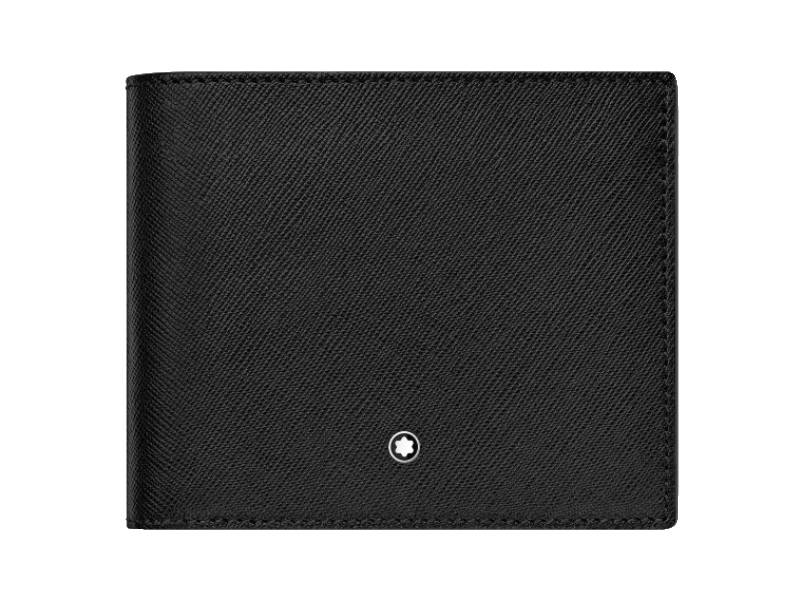 Portafogli Montblanc Sartorial Portafoglio 8 Scomparti Pelle Nero