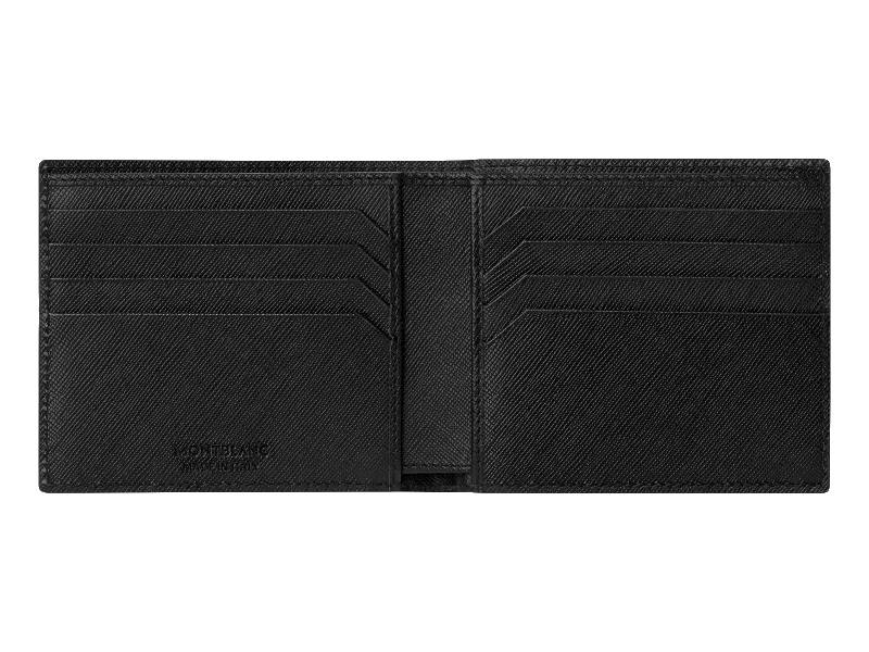 Portafogli Montblanc Sartorial Portafoglio 8 Scomparti Pelle Nero