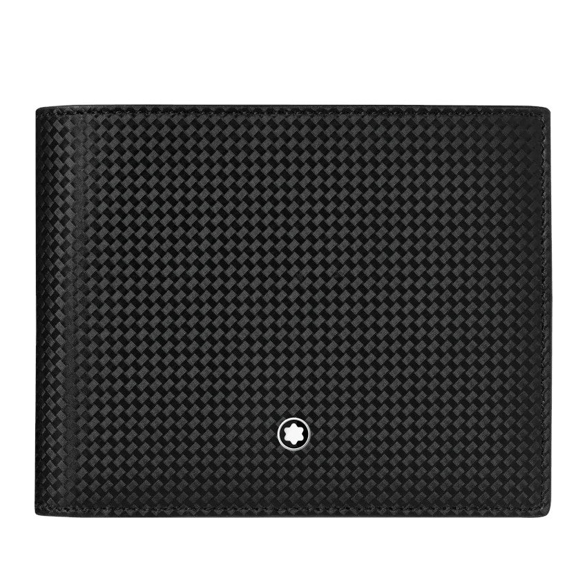 Portafogli Montblanc Extreme 2.0 Portafoglio 4 Scomparti Portamonete Pelle Nera Effetto Carbonio
