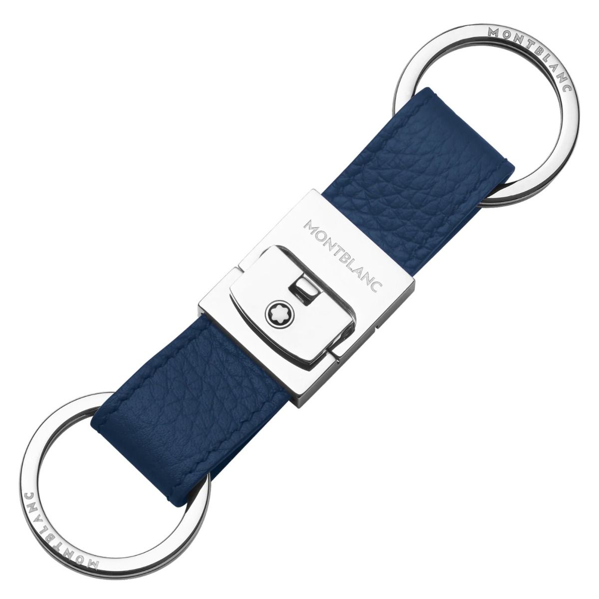 Portachiavi Montblanc Meisterstuck Soft Grain Doppio Anello Detachable Blue&Black