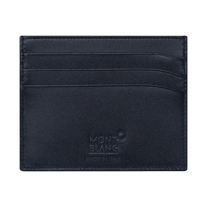 Portacarte Di Credito Montblanc Meisterstuck 6 Scomparti Pelle Blu