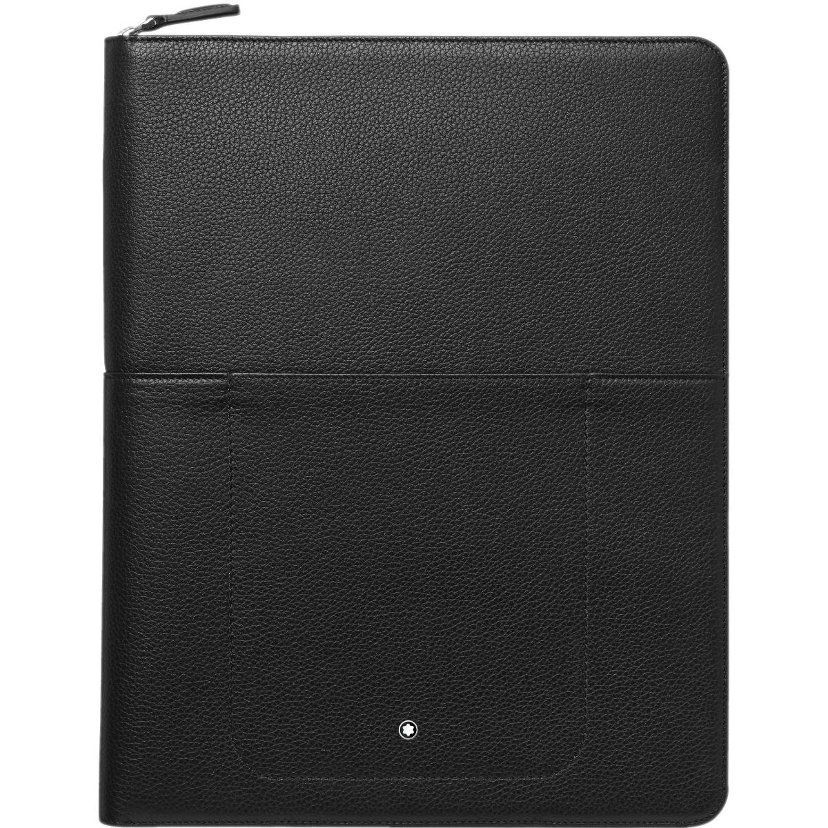 Portablocchi Montblanc Meisterstuck Soft Grain Notepad Portablocco A4 Pelle Nera