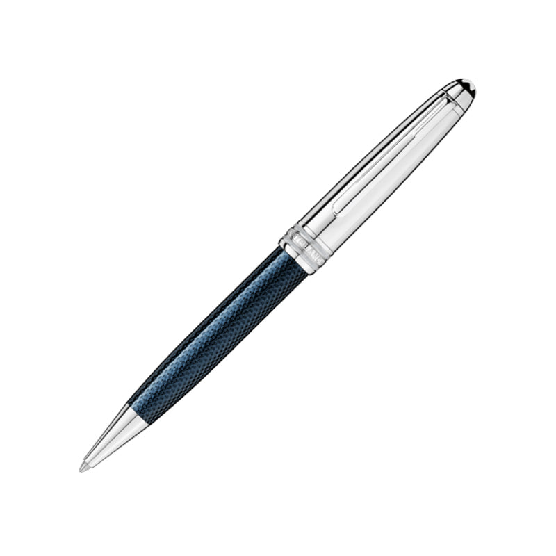 Penna A Sfera Montblanc Meisterstuck Solitaire Douè Blue Hour Classique