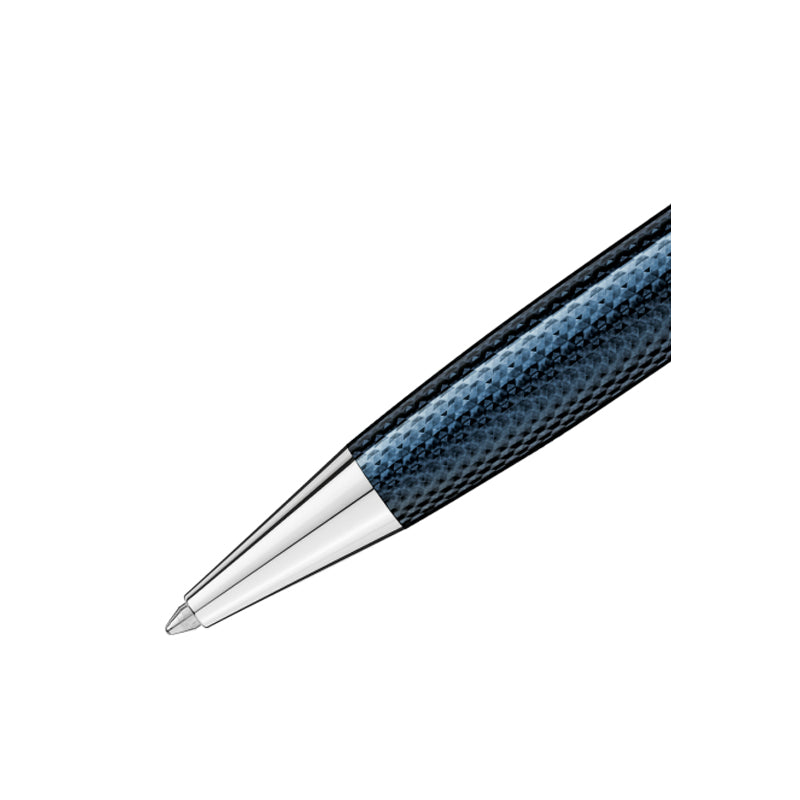 Penna A Sfera Montblanc Meisterstuck Solitaire Douè Blue Hour Classique