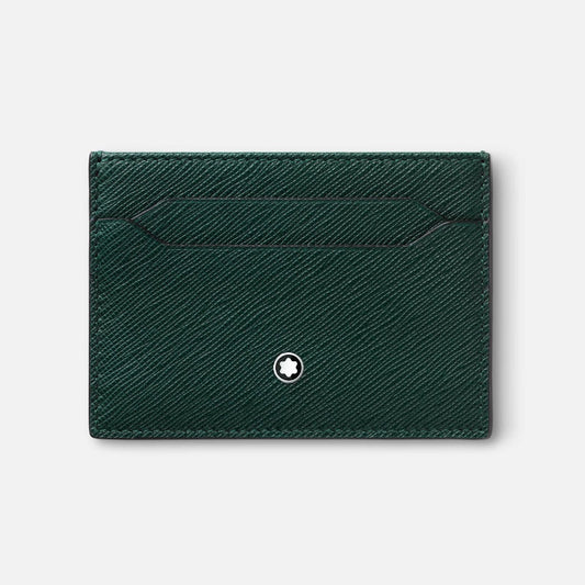 Portacarte Di Credito Montblanc Sartorial Bustina 6 Scomparti Pelle Verde