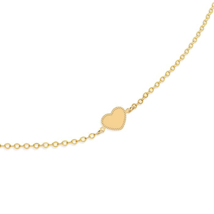 Bracciale Lebebé Prime Gioie Scintille Oro Giallo 9 Kt Cuore