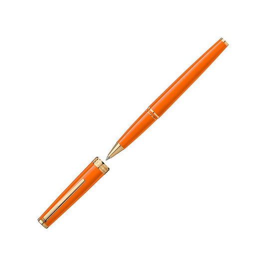 Penna Roller Montblanc Pix Arancione Finiture Dorate