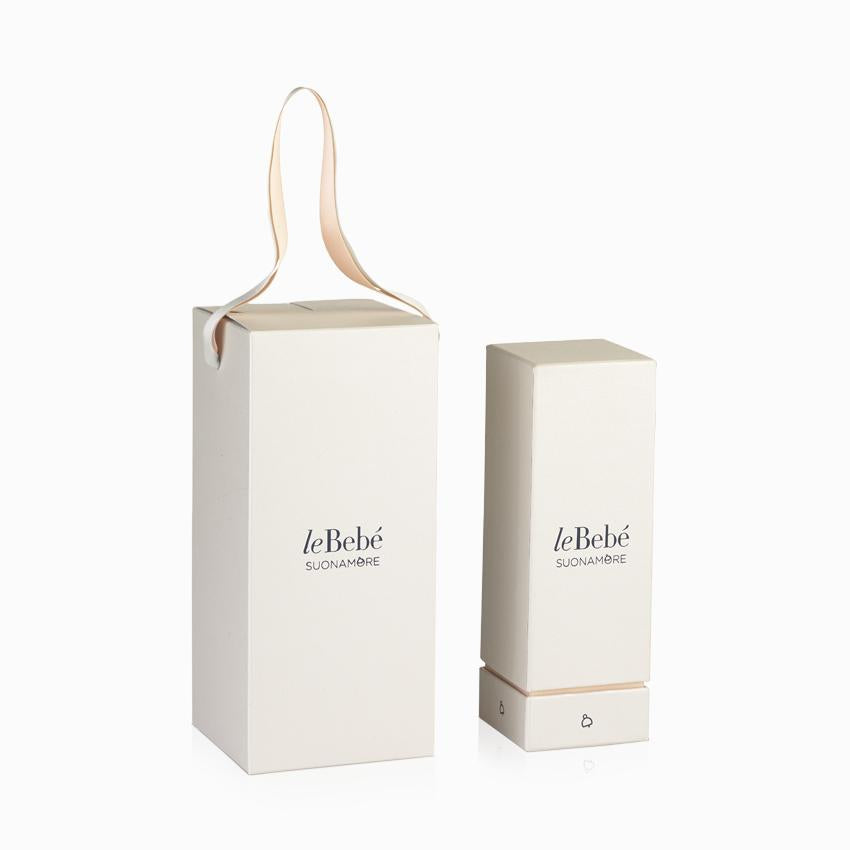 Collana leBebé Suonamore Argento Cuoricino Rosato Ciuccio Smalto Rosso