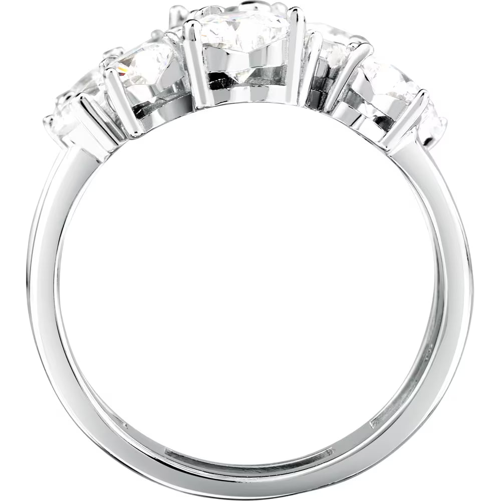 Anello Morellato Riflessi Argento A Spirale 3 Giri Zirconi - Misura 18