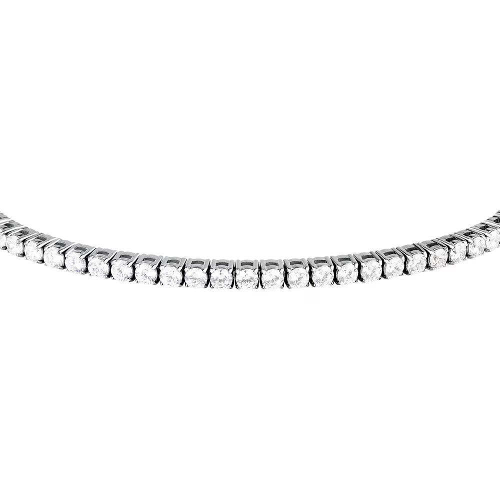 Bracciale Tennis Morellato Club Acciaio Cristalli