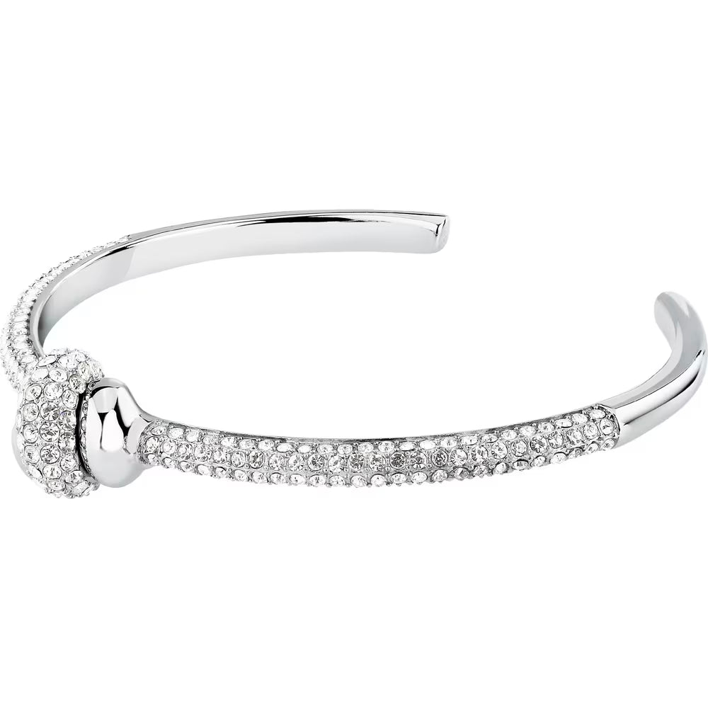 Bracciale Rigido Morellato Legame Acciaio Aperto Sotto Cristalli E Nodo Centrale