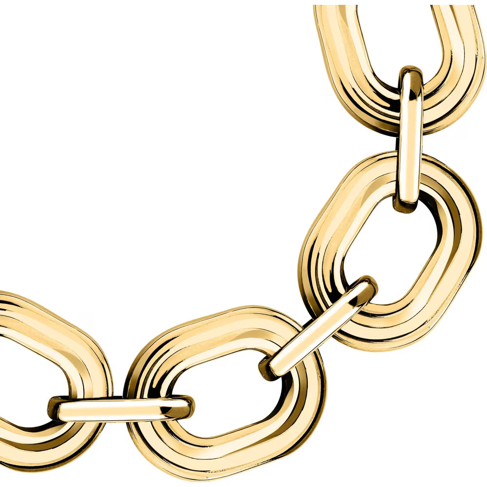 Bracciale Morellato Vintage Bold Pvd Oro A Maglie Ovali Doppie
