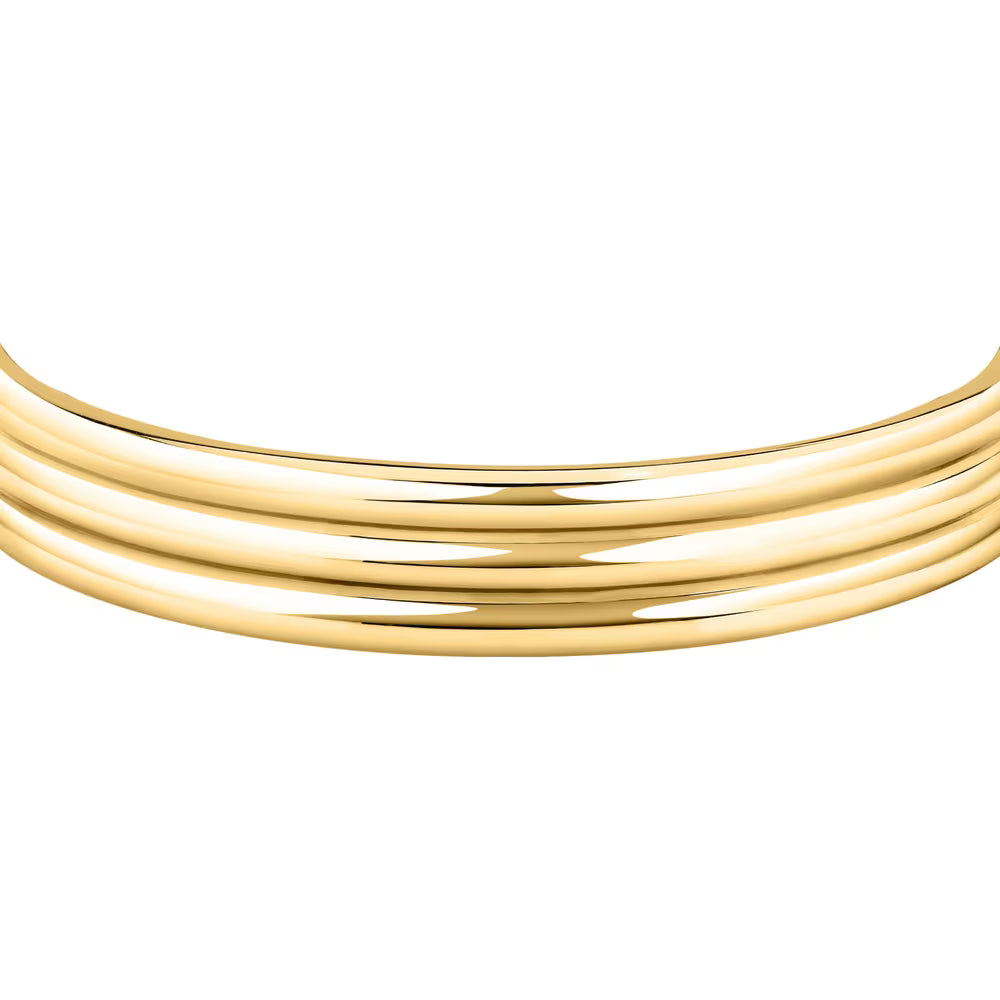 Bracciale Morellato Vintage Bold Rigido Pvd Oro A Tre Fasce
