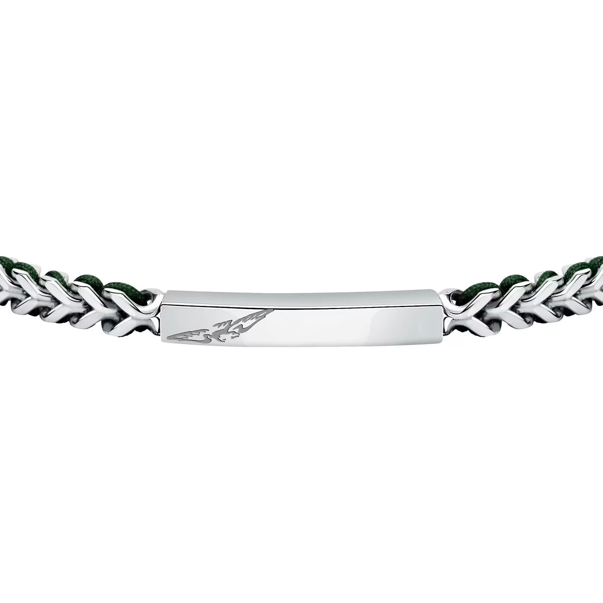 Bracciale Uomo Sector Bandy Acciaio Cordino Nylon Verde