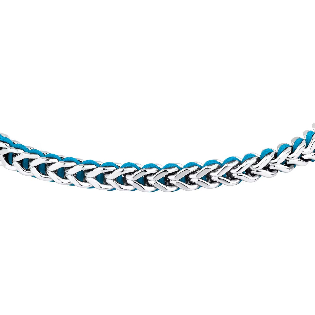 Bracciale Uomo Sector Bandy Acciaio Cordino Nylon Azzurro