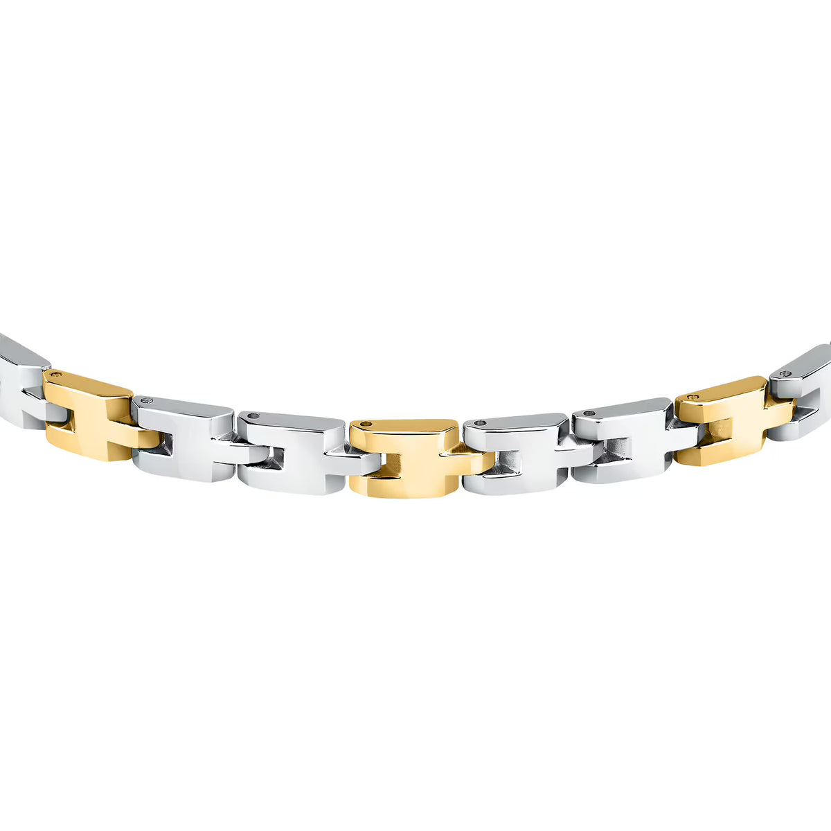 Bracciale Uomo Sector Basic Acciaio Maglia Modulare Con 3 Maglie Pvd Oro