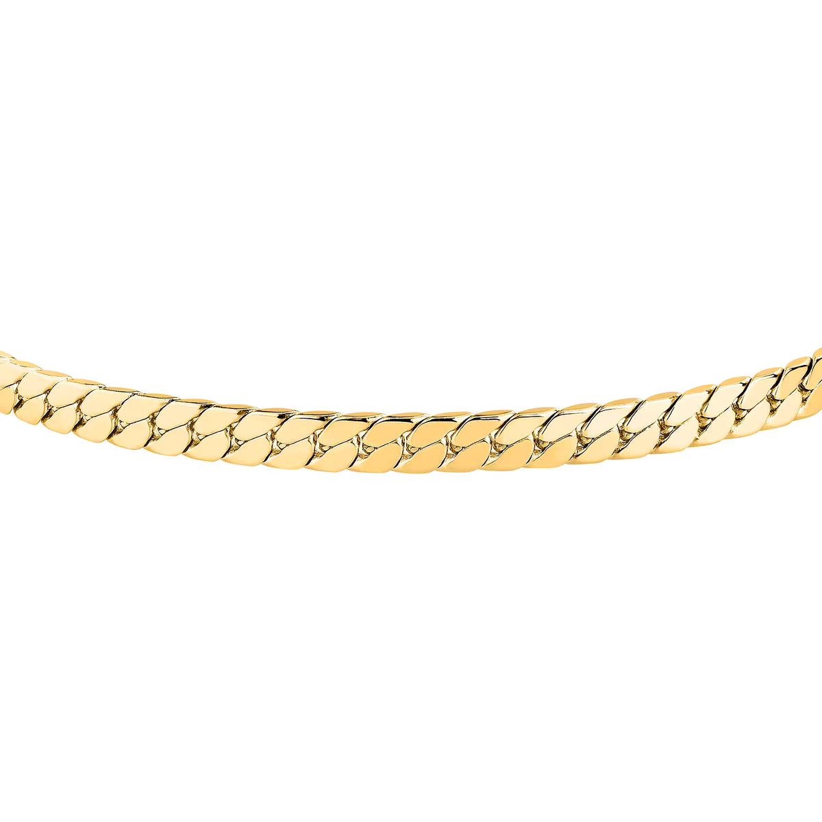Bracciale Uomo Sector Basic Acciaio Pvd Oro Maglia Catena Piatta
