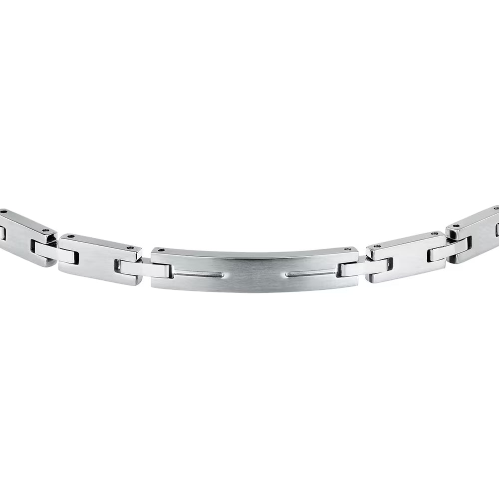 Bracciale Uomo Sector Basic Acciaio Satinato/Lucido Piastrina Centrale