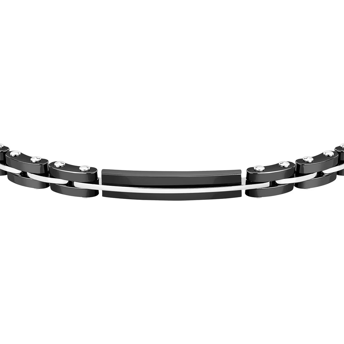 Bracciale Uomo Sector Ceramic Acciaio Pvd Nero