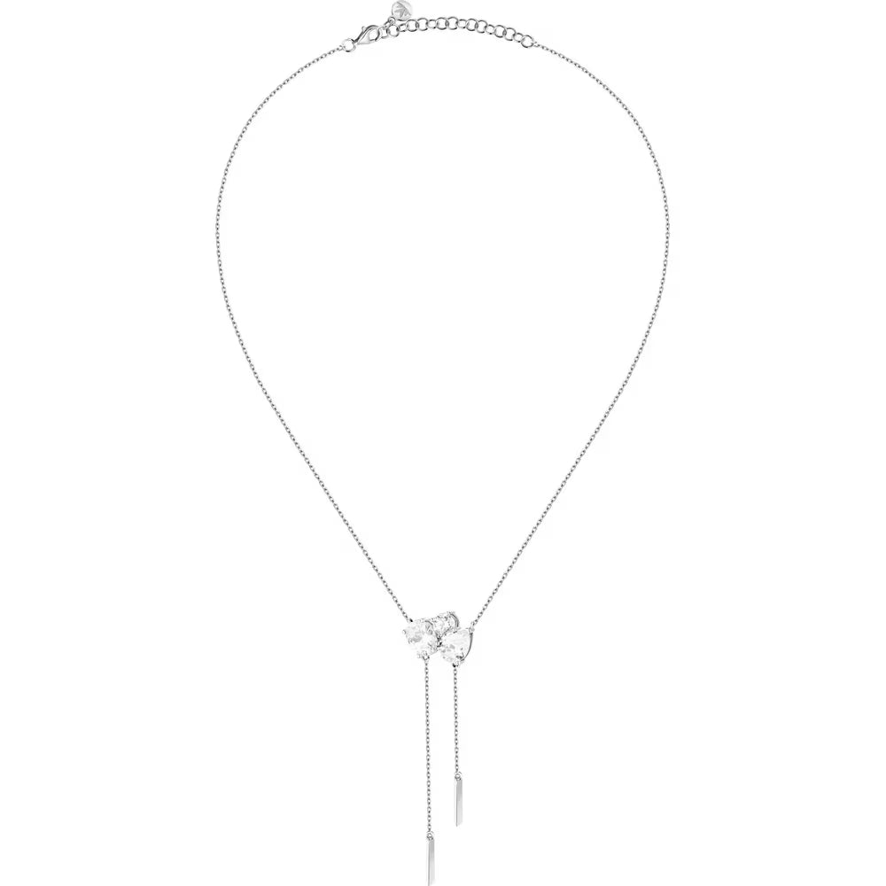 Collana Morellato Riflessi Argento 3 Zirconi Taglio Ovale/Tondo/Goccia con Saliscendi