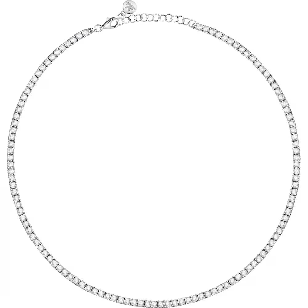 Collana Tennis Girocollo Morellato Tesori Argento Zirconi