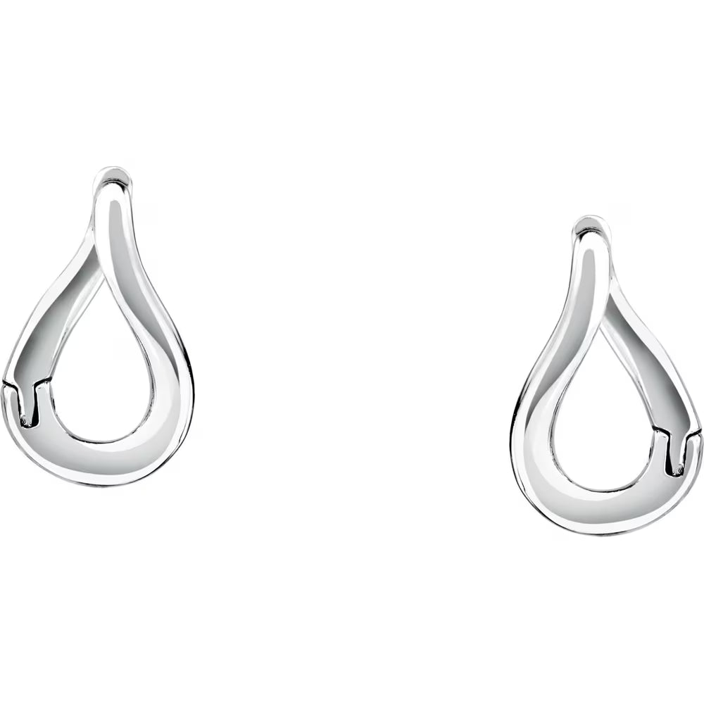 Orecchini Boccolette Morellato Drops Acciaio Odulate