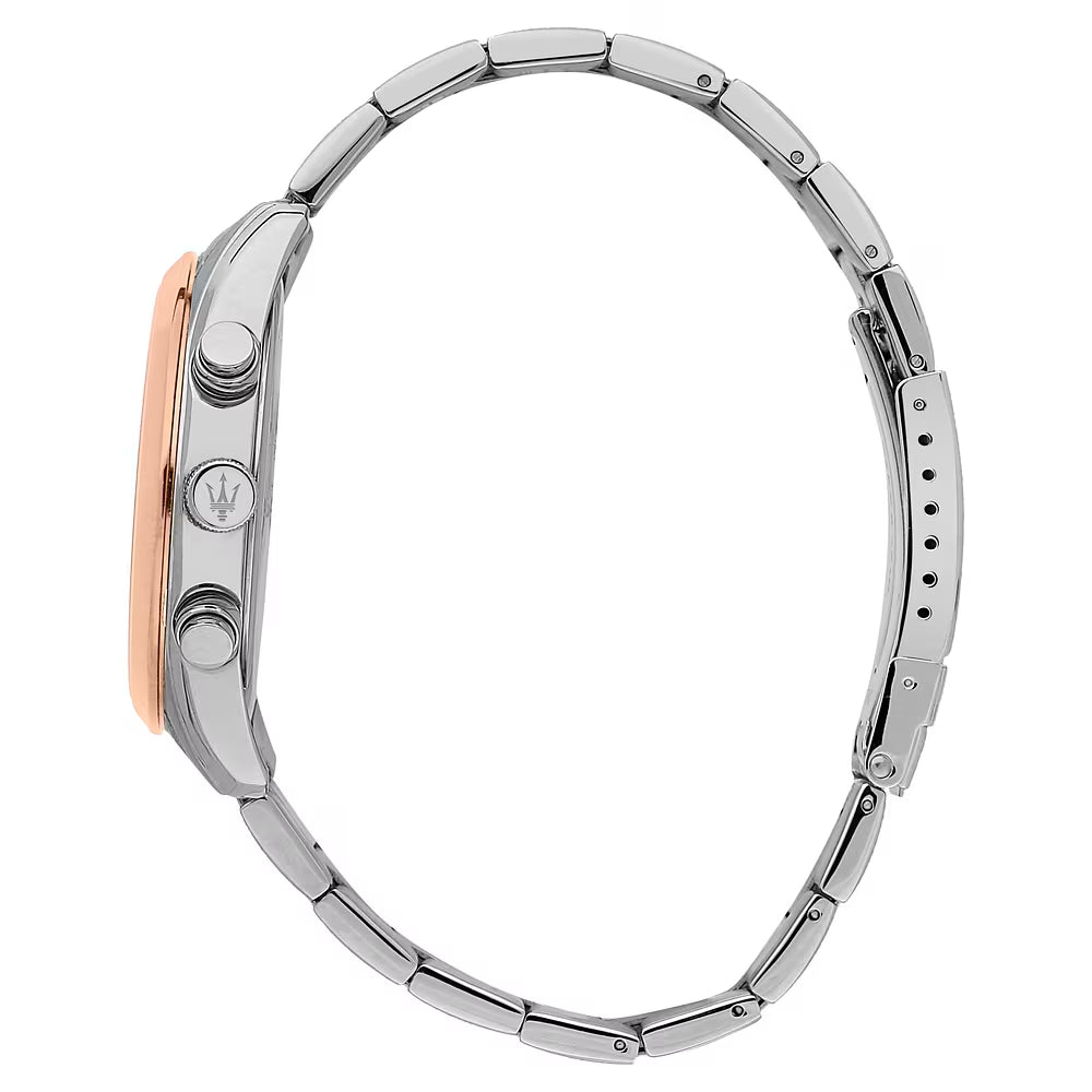 Orologio Maserati Attrazione Multifunzione 43 Mm Braccialato Bicolore Acciaio/Pvd Oro Rosa