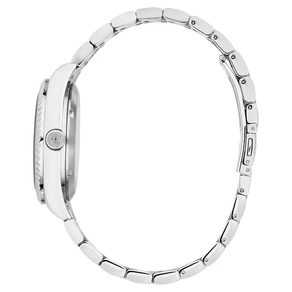 Orologio Maserati Competizione Automatico 41 Mm Acciaio Braccialato Quadrante Scheletrato/Silver