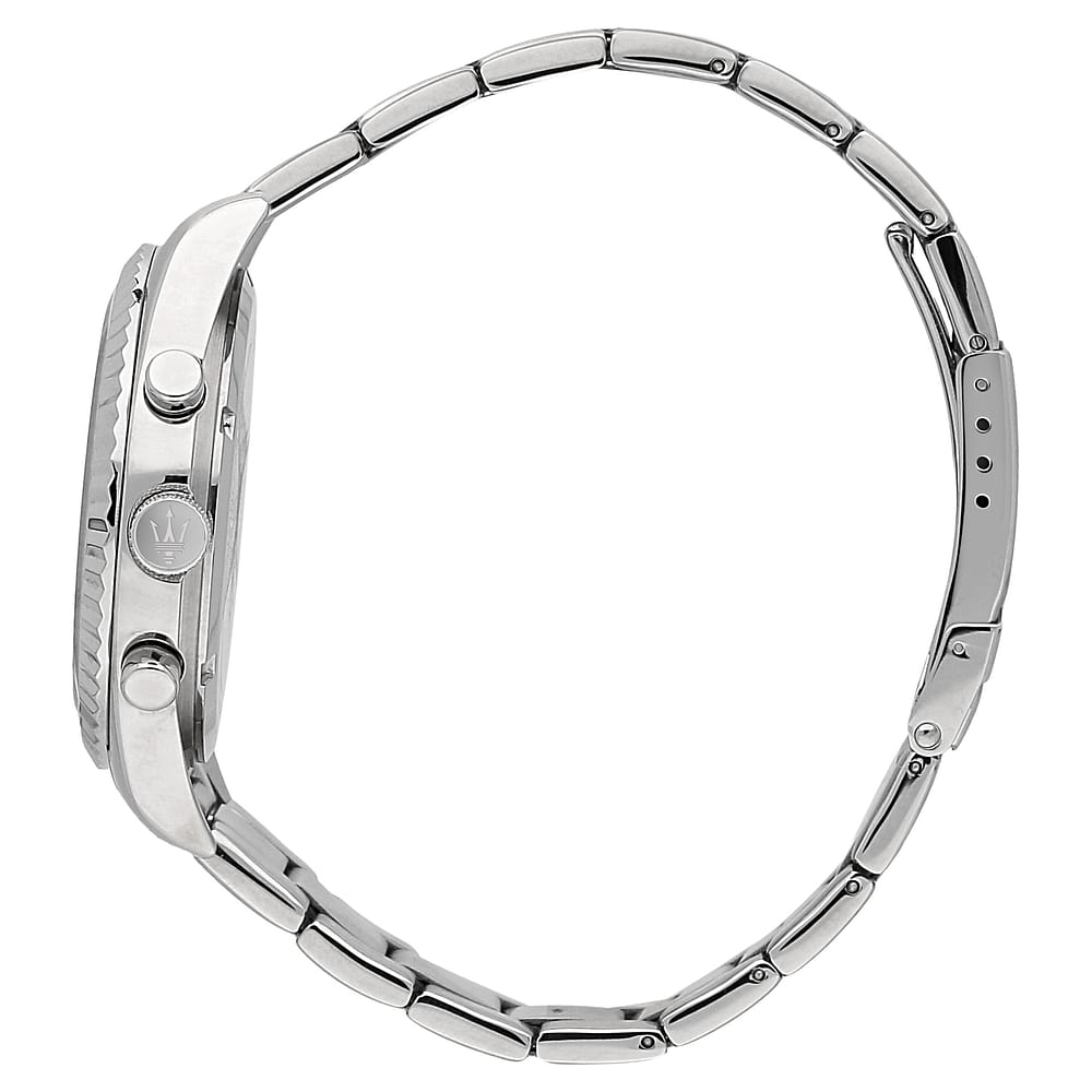 Confezione Speciale Orologio Maserati Competizione 43 Mm Acciaio Braccialato Quadrante Blu + Bracciale Acciaio