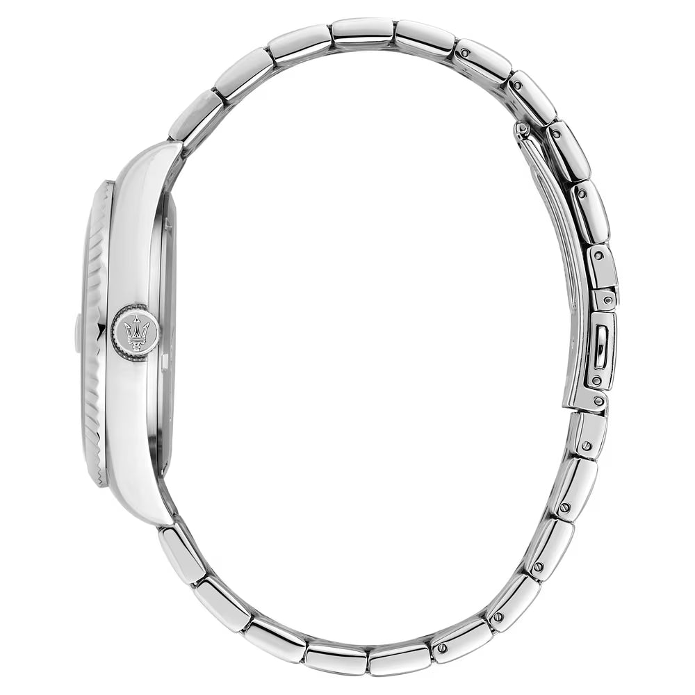 Orologio Maserati Competizione 41 Mm Acciaio Braccialato Quadrante Grigio