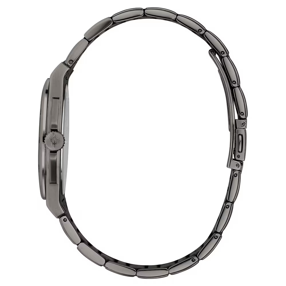 Orologio Maserati Dark Edition Velocità Slim 40 Mm Pvd Grigio Braccialato