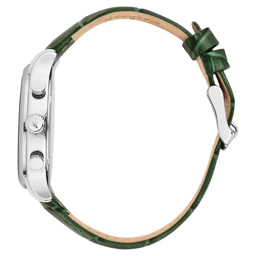Orologio Maserati Epoca Slim Chrono 40 Mm Acciaio Pelle Verde