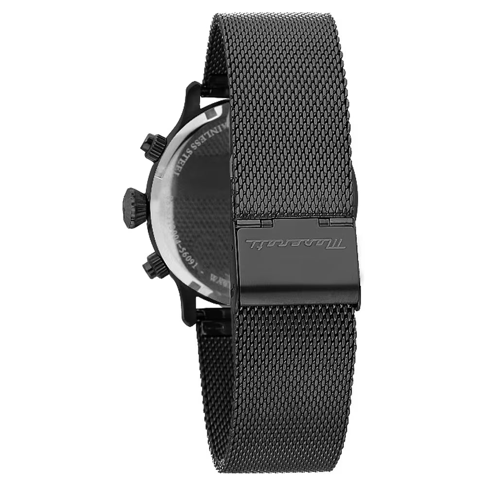Orologio Maserati Epoca Ext Chrono 42 Mm Pvd Nero Braccialato Maglia Milanese