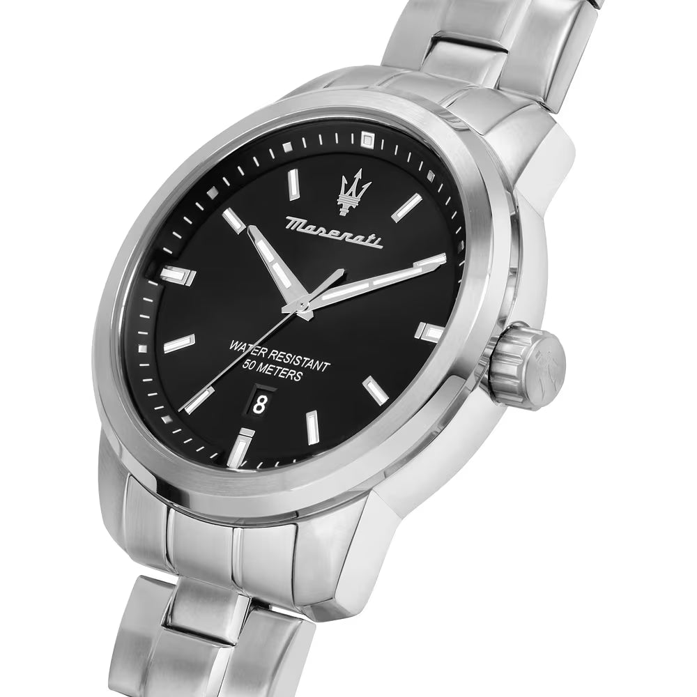 Orologio Maserati Time Successo 44 mm Acciaio Braccialato Nero