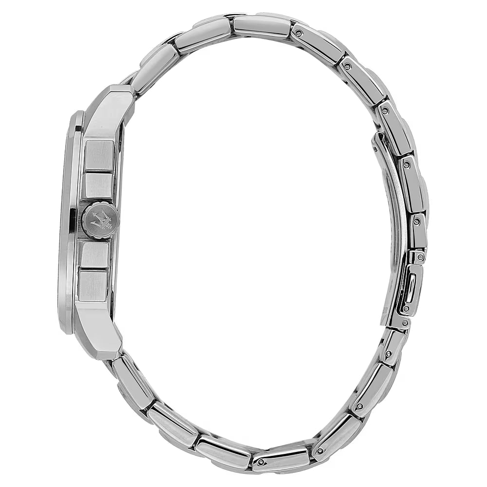 Confezione Speciale Orologio Maserati Successo 42 mm Chrono Acciaio Braccialato Con Bracciale