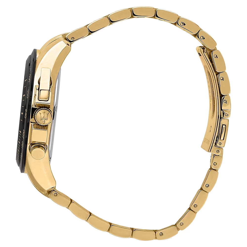 Orologio Maserati Traguardo Chrono 45 Mm Pvd Oro Braccialato