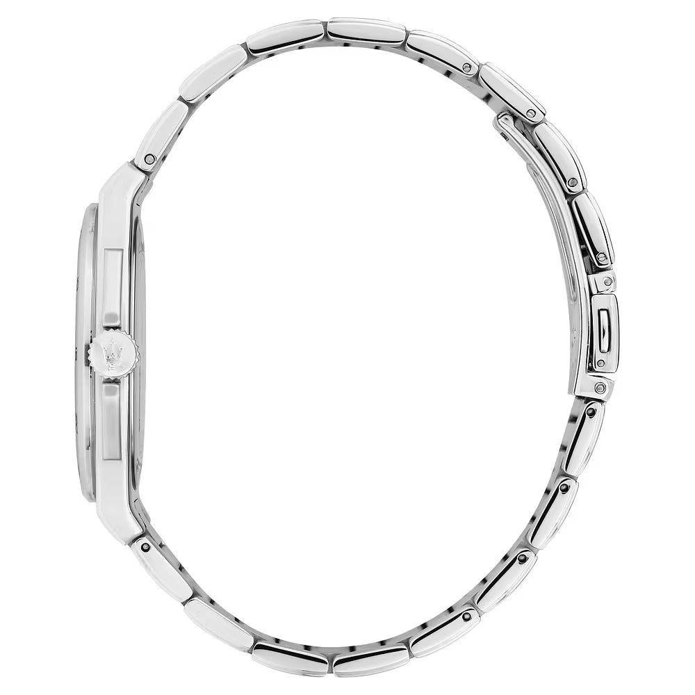 Orologio Maserati Velocità Slim 40 Mm Acciaio Braccialato Quadrante Azzurro
