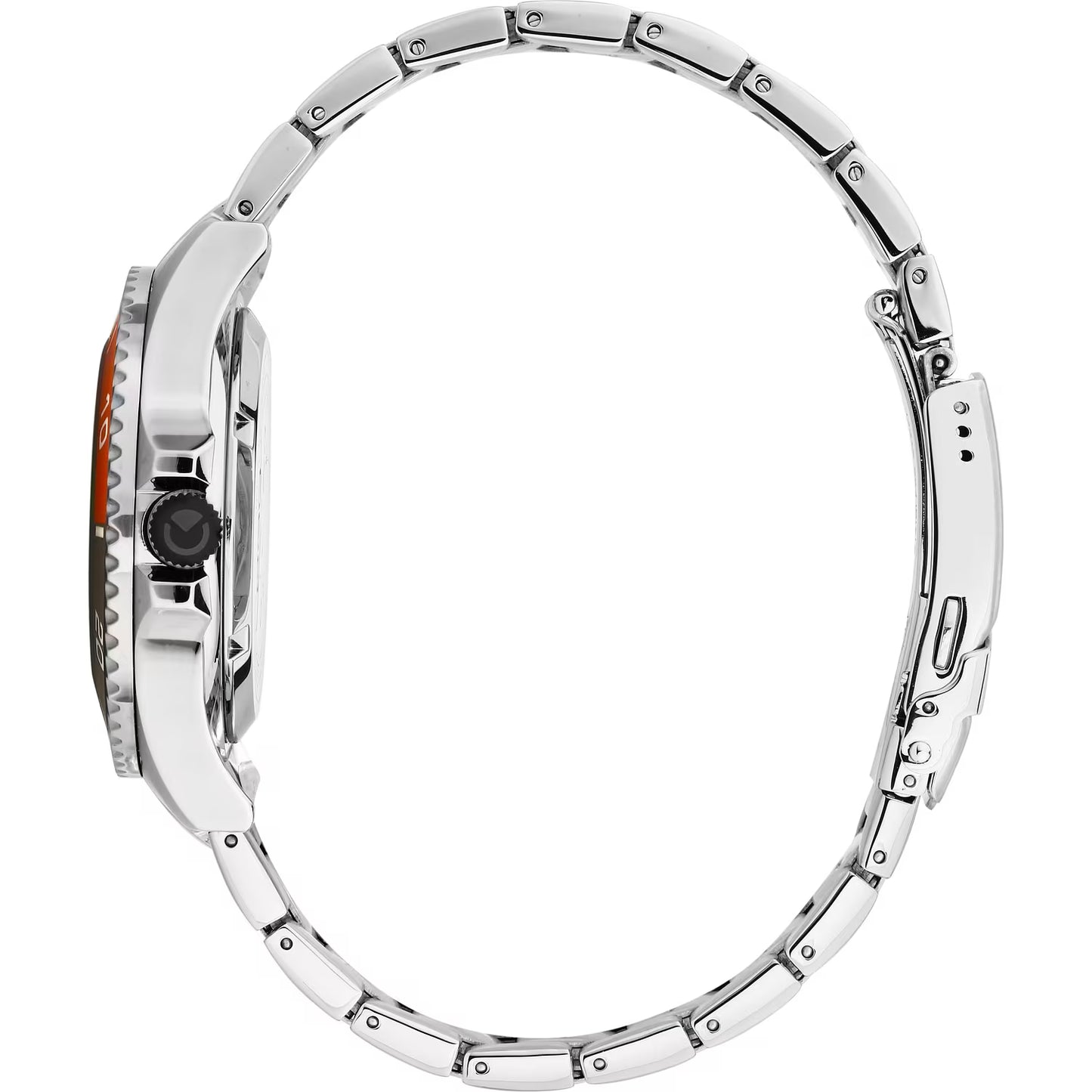 Confezione Speciale Orologio Sector 230 43 mm Automatico Acciaio Braccialato + Cinturino in Gomma Nero Arancione