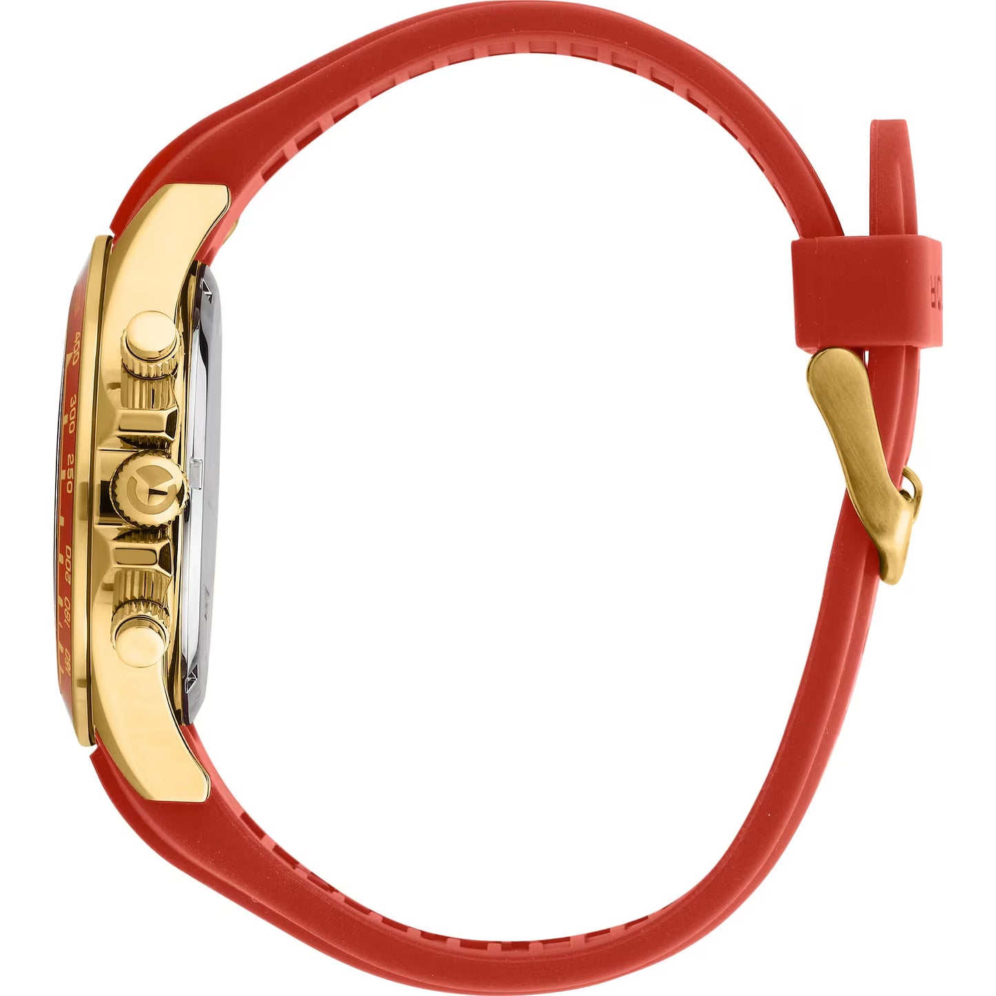 Orologio Sector 230 Fire Chrono 43 Mm Pvd Oro Gomma Rossa Quadrante Dorato/Rosso
