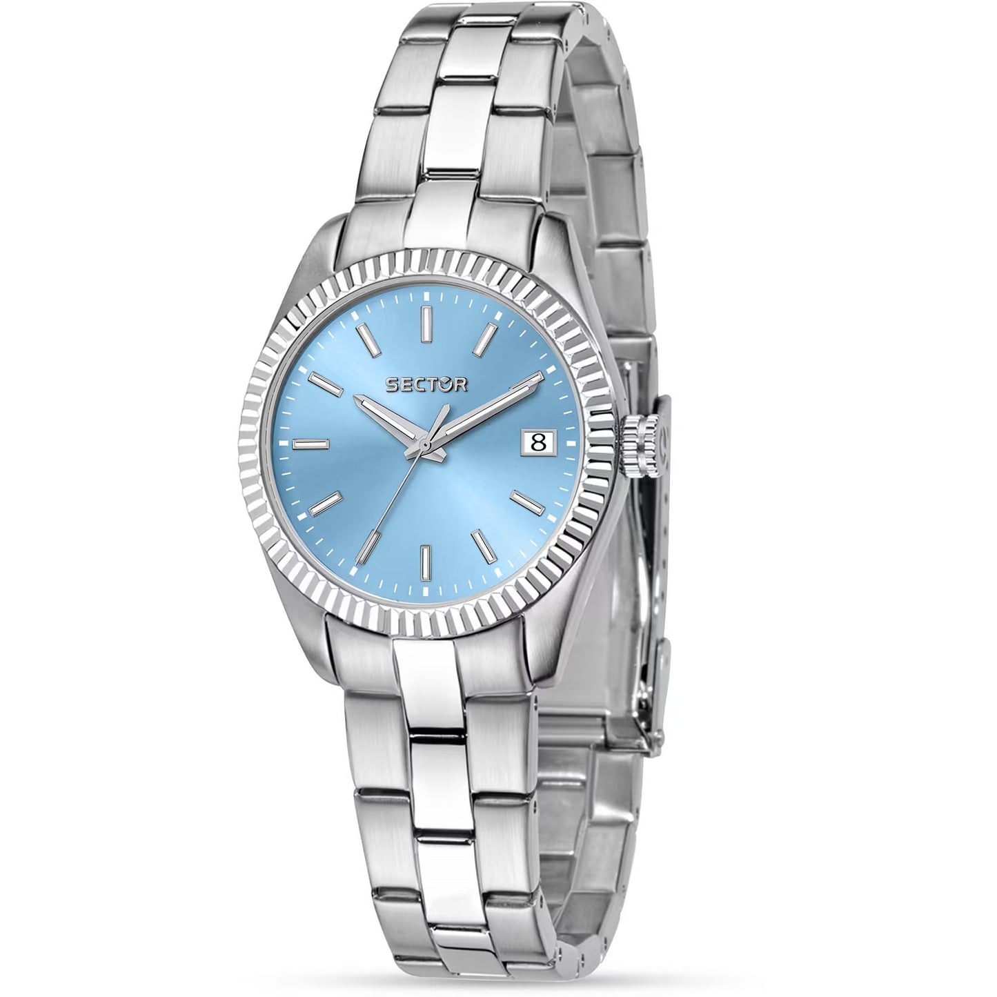Orologio Sector 240 Lady 32 mm Acciaio Braccialato Celeste